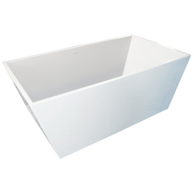 Bellevue 60'' L Freestanding Soaking Bathtub