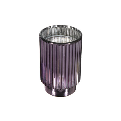 Bougie en pot parfumée nervurée