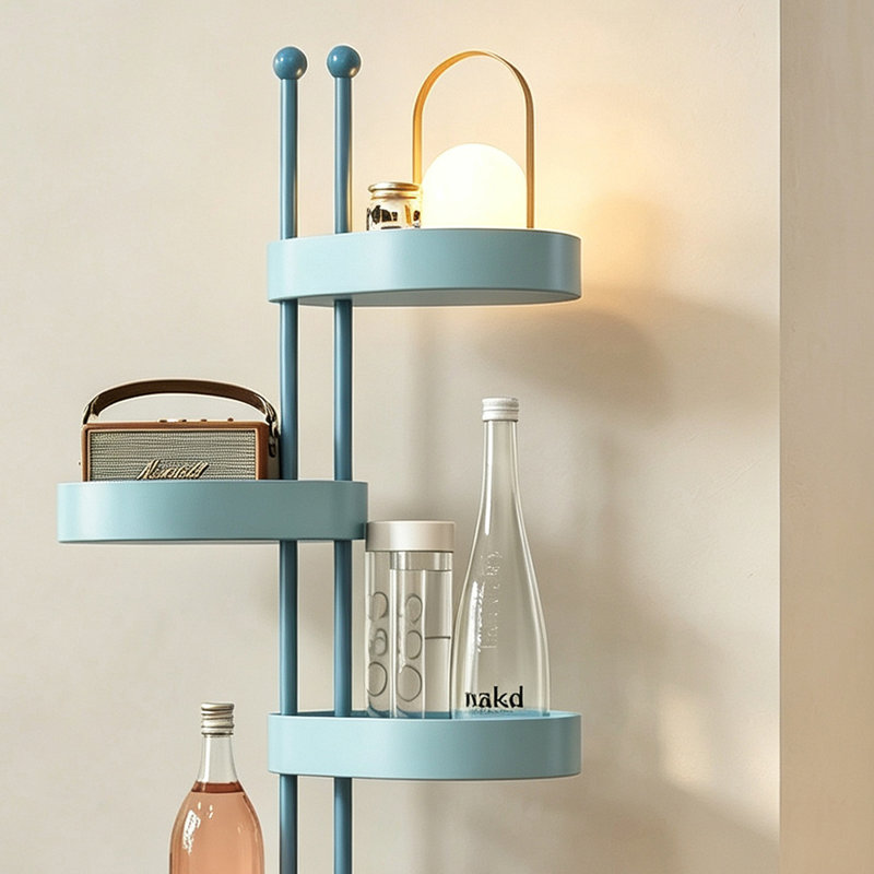 Modern Metal Tiered Round Display Shelf