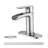 Precision Water Flow Brass Modern Single Handle Faucet For Bathrooms And Bars - Brushed Nickel