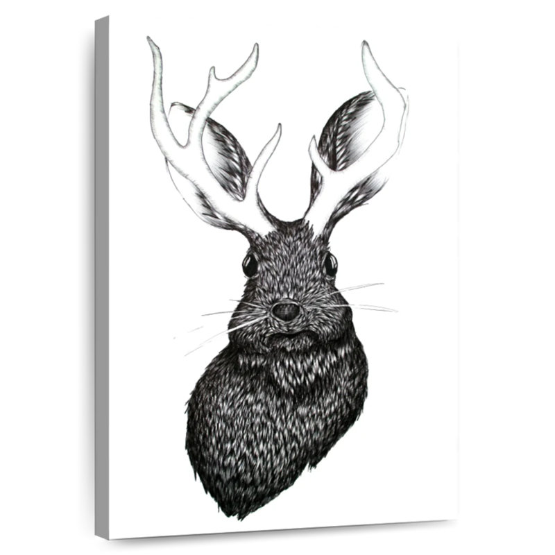Kelan Adorable Jackalope, 36" H x 24" W