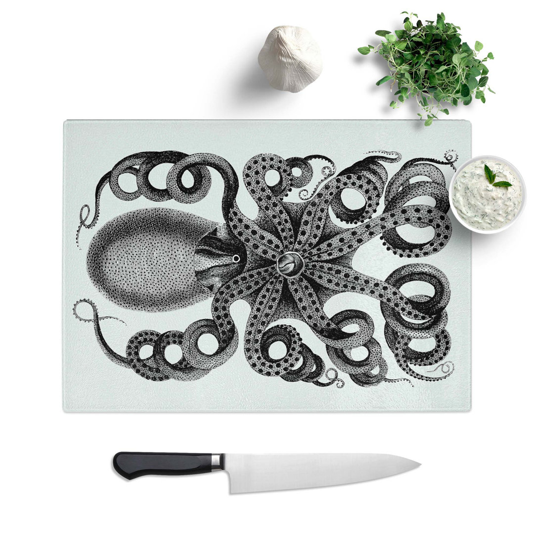 Tempered Glass Rear of an Octopus by George Shaw Chopping Board