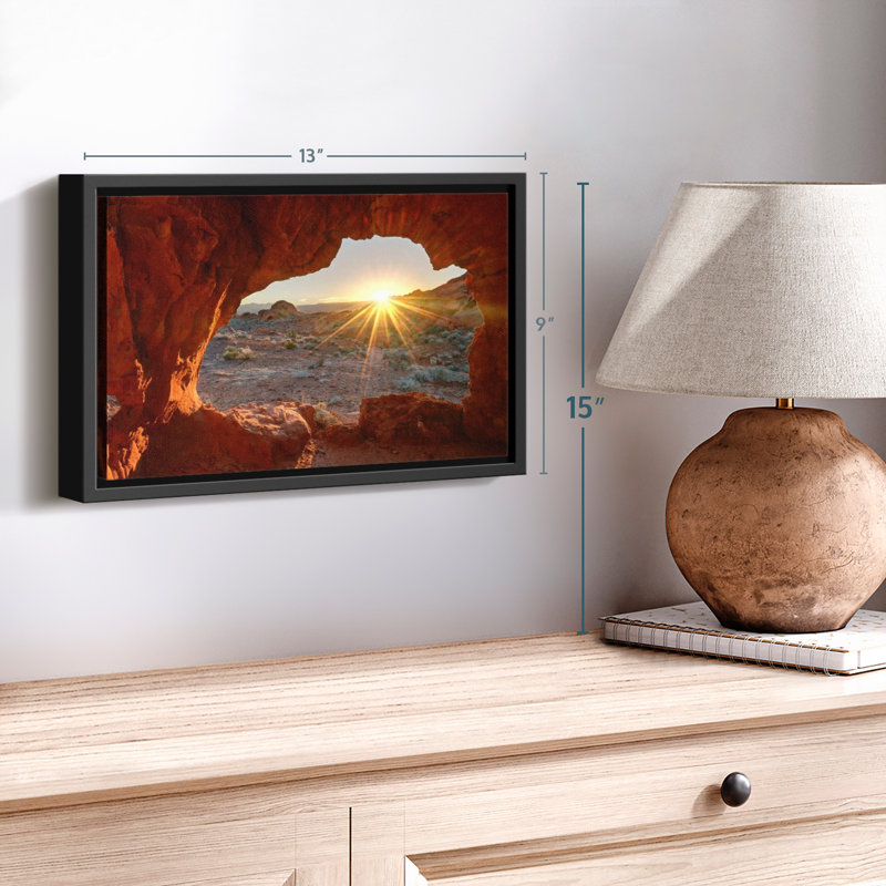 Nature «Red Rock Canyon Sunrise Wall Art», H 9 po x l 13 po