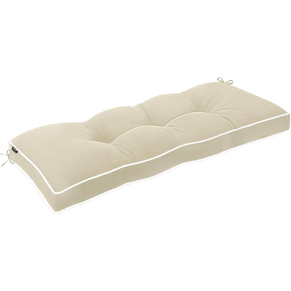 MAXAYA Outdoor Bench Cushion 48 X 16 Inch Water-Resistant &amp; 3-... | Wayfair