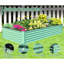 Lit de jardin surélevé galvanisé 6X3x1.5Ft