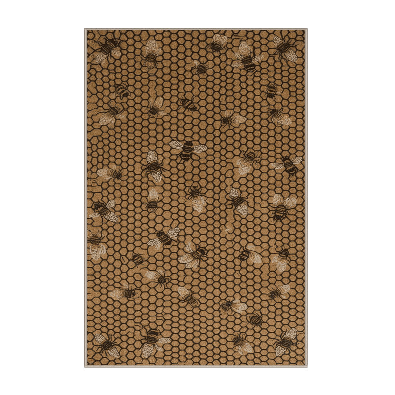 Tapis brun lavable à la machine, Rectangle 8 pi x 12 pi