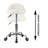Backed Adjustable Height Ergonomic Lab Stool with Wheels-1535761493