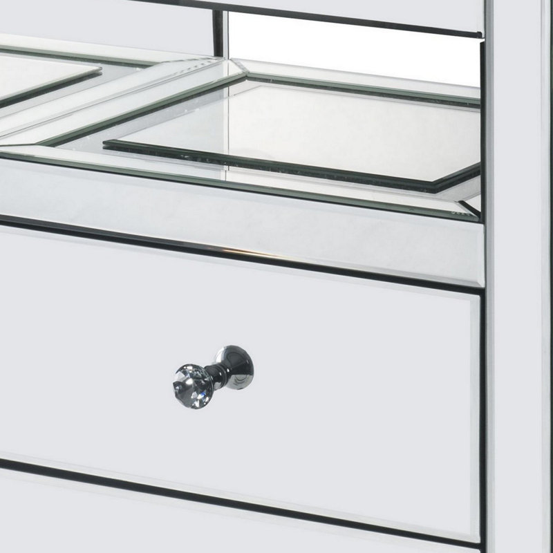 Decatur 2-Drawer Nightstand in Mirrored