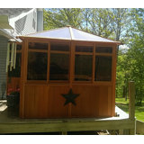 Serre L 8,5 pi. D Pavillon de jardin en bois massif
