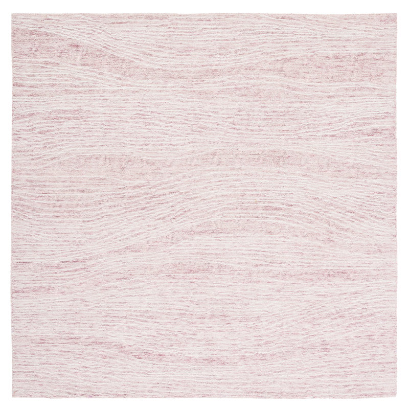 Ginsburg Metro Hand Tufted Indian Wool And Cotton With Latex Solid Color Rug, Square 6'