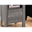 Table d'appoint moderne en stratifié gris - Convient à tout décor de chambre à coucher avec des pieds stables et attrayants