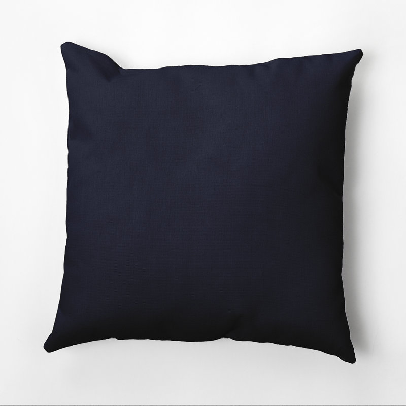 Housse de coussin d'extérieur carré Georgia, Bleu marine, 16 po x 16 po