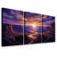 «Winding River Through Mauve Canyon», ensemble d'art sur toile-1730688274