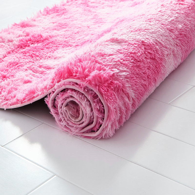 Tapis rose à poils longs Belgard, Rectangle 4 pi x 6 pi