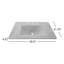 Plateau de meuble-lavabo simple avec lavabo 30,5 po Cozumel-37467240