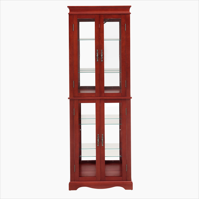 Armoire de rangement en verre, Cerisier