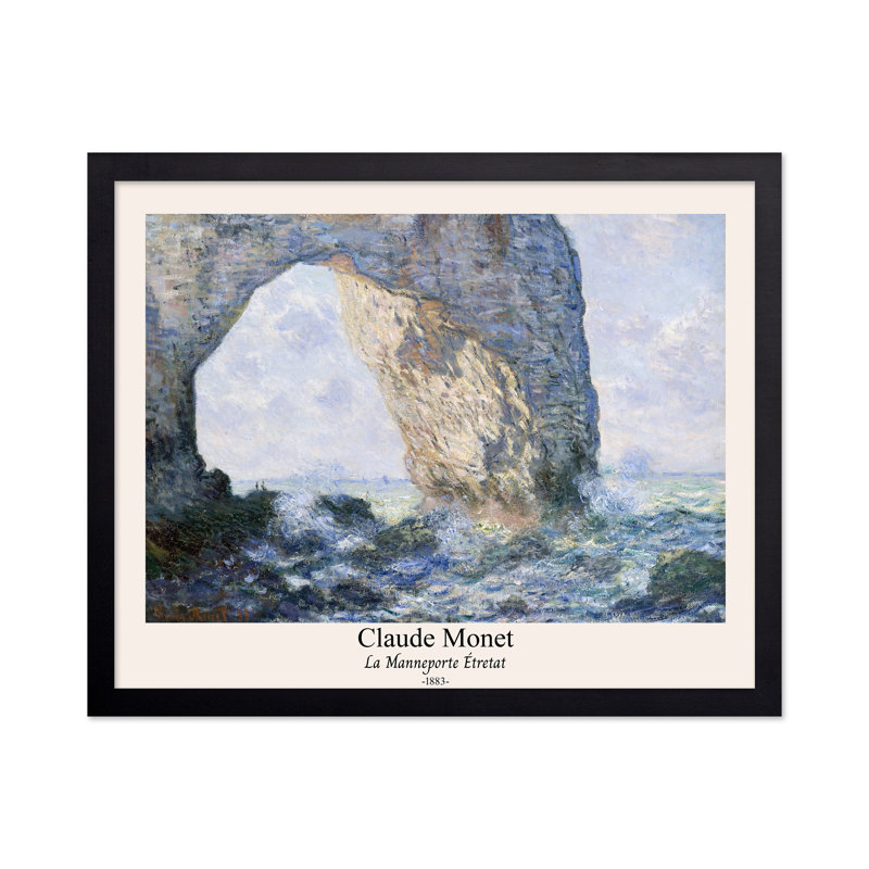 Claude Monet - La Manneporte, Unframed, Poster, 16"H x 20"W