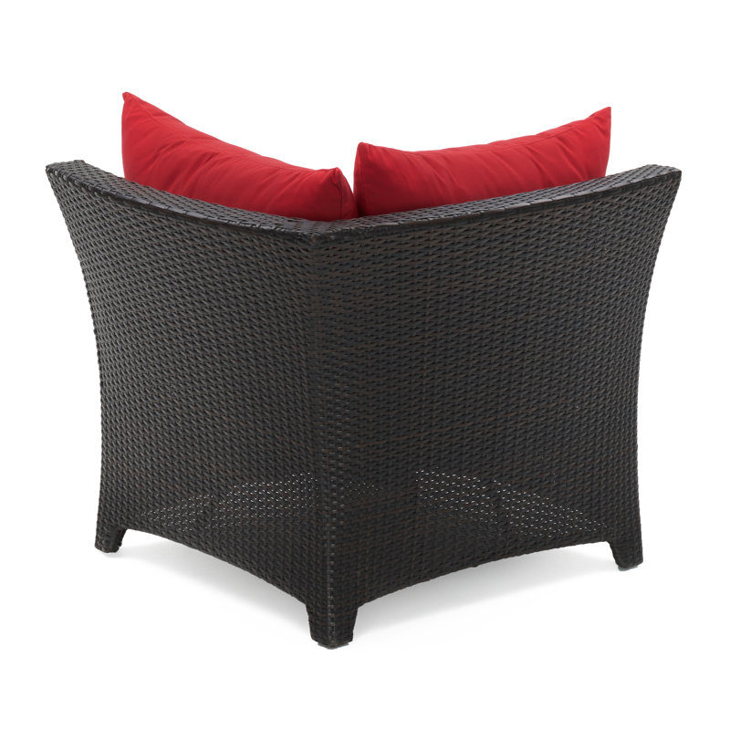 Deco 6 Piece Setting Group with Cushions, Canvas Jockey Red Sunbrella® Canvas