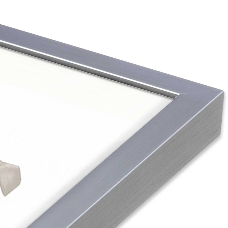 Linear Visions IV, impression, H 21,25 po x l 17,25 po, Encadrement ouvert, chrome poli
