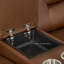 Ensemble de salon 3 pièces 5 fauteuils inclinables électriques avec console de rangement et port USB intégré-139900672