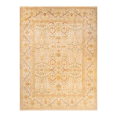 Sibyla One-of-a-Kind 9' 2" X 12' 4" 2000s Wool Area Rug in Ivory