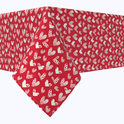 Square Geometric Cotton Twill Tablecloth