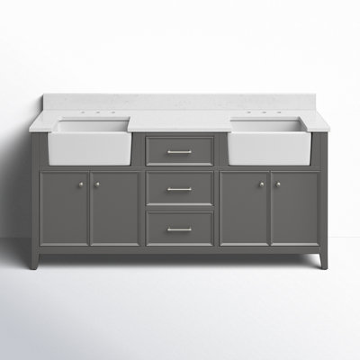 Aisa 72" Double Bathroom Vanity