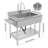 Stainless Steel Single Bowl Kitchen Sink With Pull-Out Faucet-115137217