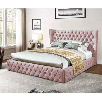 Upholstered Velvet Bed