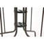 Tables de patio durables, salle à manger moderne en verre d'acier de 35 po pour la cour arrière