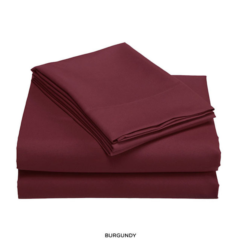  Ensemble de draps en rayonne Luxury Home, Bourgogne