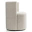 Fauteuil d'appoint moderne en tonneau avec roulettes-1790956553
