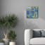  «Field View» par Cheryl Warrick, art mural sur toile, 18 po x 18 po