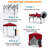 6x4 Canopy Tent, Heavy Duty Pop up Canopy with Sidewalls-123292644
