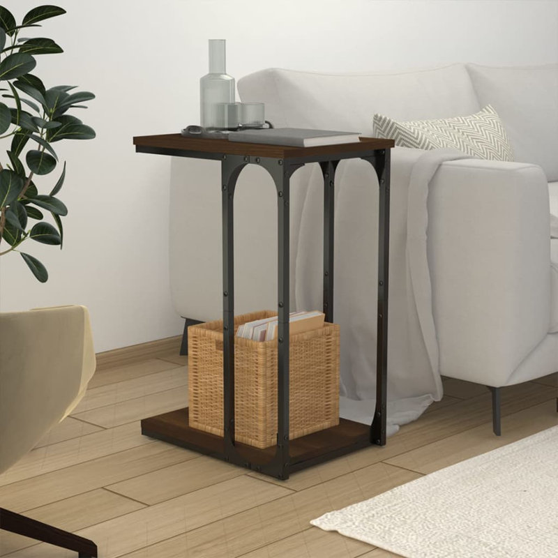 Afrida Frame End Table, Brown
