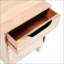 Table de chevet en bois naturel