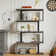 Chaneyra 5-Tier Corner Shelf Unit，80 x 143 cm  S-Shaped Small Bookcase