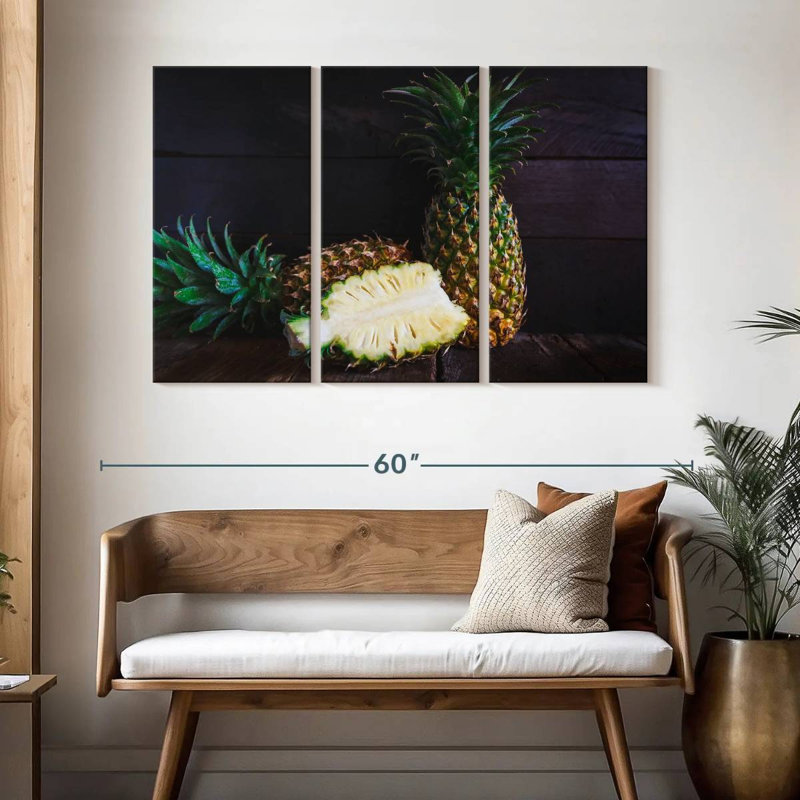 Yarlin Delicious Pineapple, 32" H x 50" W
