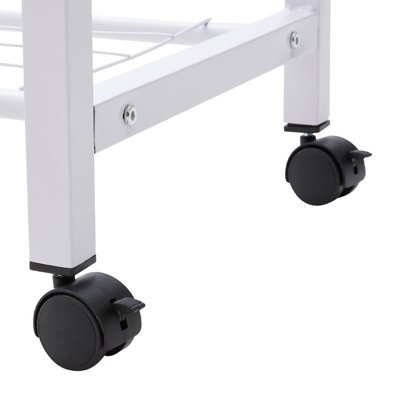 Abie 110cm Rolling Clothing Rack