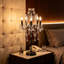  Luminaire candélabre artisanal en cristal 5 lumières Farmhouse Tranditional