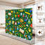 6 panneaux paravents pliables pour la classe Royal Coloré Éducation Science Livres Fournitures Scolaires Symboles Toile Écran Séparateur de Pièce Autoportant De Protection Paravent Partition-341125665-341125664