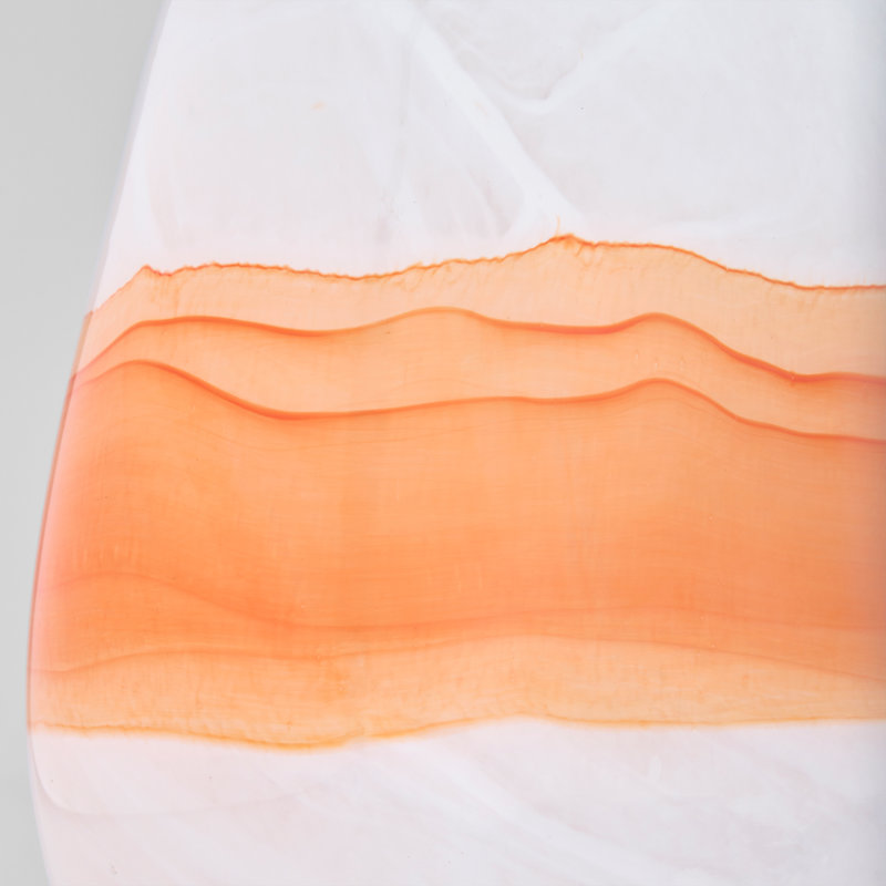 Pacaya Handmade Glass Table Vase, 10.75" H x 9" W x 5" D