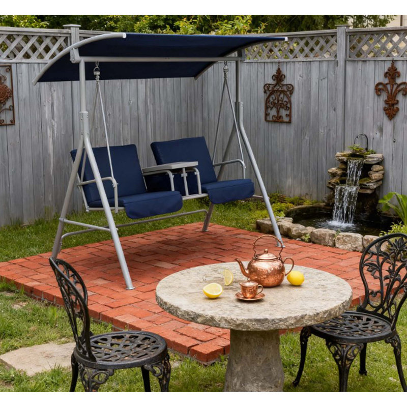 Balancelle d'extérieur pour jardin, bord de piscine, cour arrière, Dark Blue