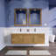 Meuble-lavabo double avec plateau en acrylique Amirea-1221299764
