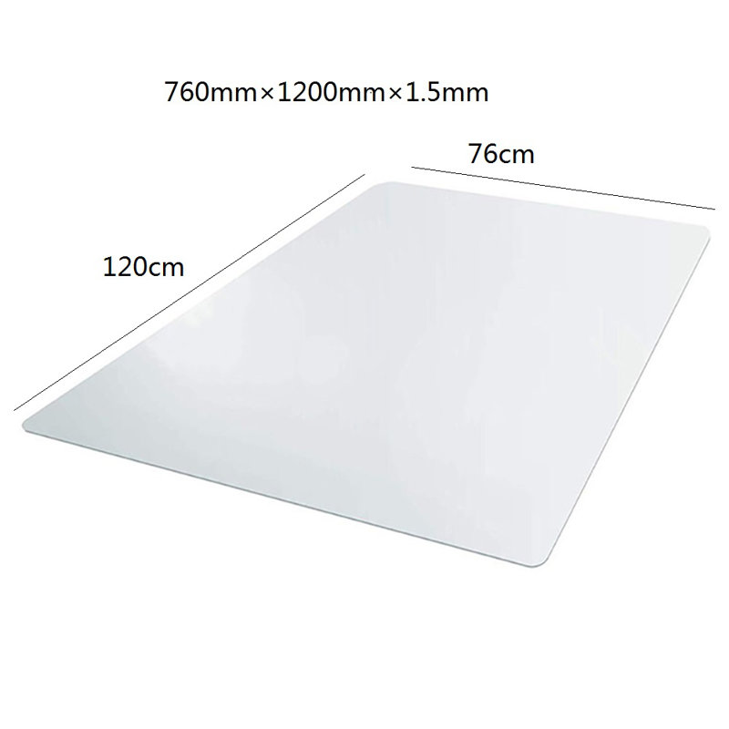 Janeen Hard Floor Straight Chair Mat, 120 x 76cm