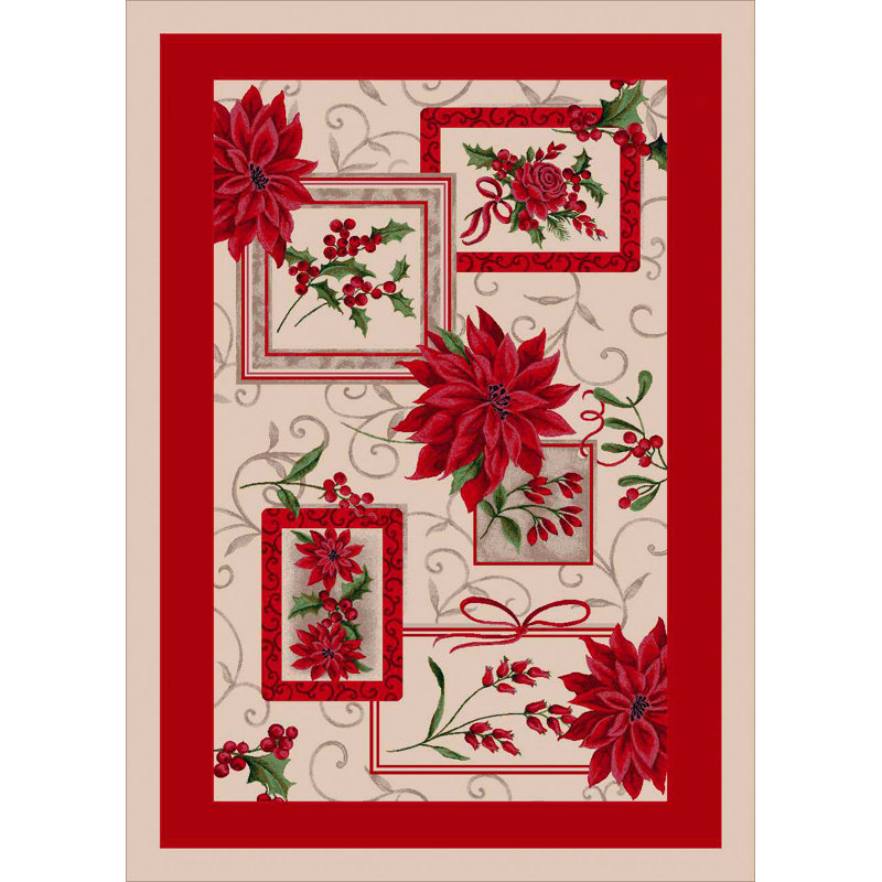 Norsworthy Winter Bouquet Area Rug, Rectangle 5'4" x 7'8"