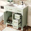Meuble-lavabo de salle de bain avec lavabo en céramique, armoire de rangement, tiroir profond et tiroir standard-1074082758