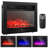 28.5 in. Electric Fireplace Insert with 3 Flame Colors, 5 Brightness Levels, Timer, Overheating Protection, Black