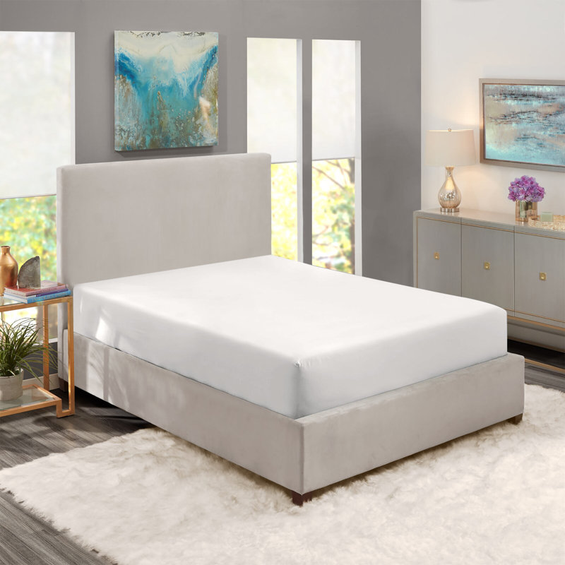 Javiyon Flannel Brushed Fitted Sheet, White, Double