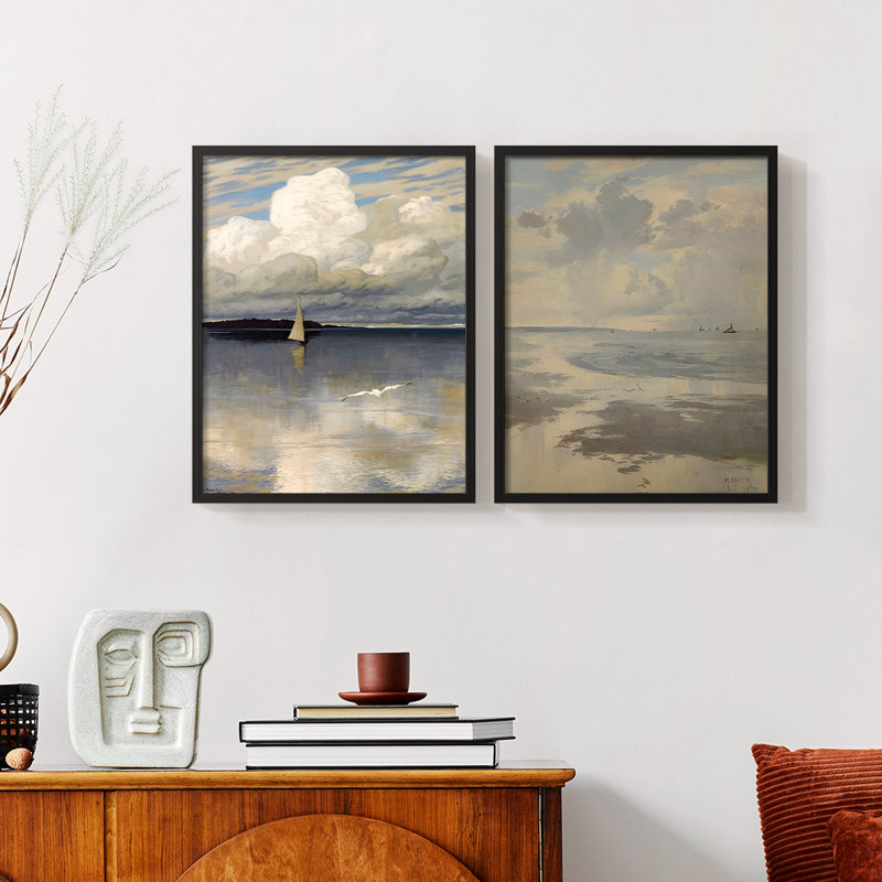 «Vintage Nautical IV», 2 pièces sur papier, H 10 po x l 16 po, Noir